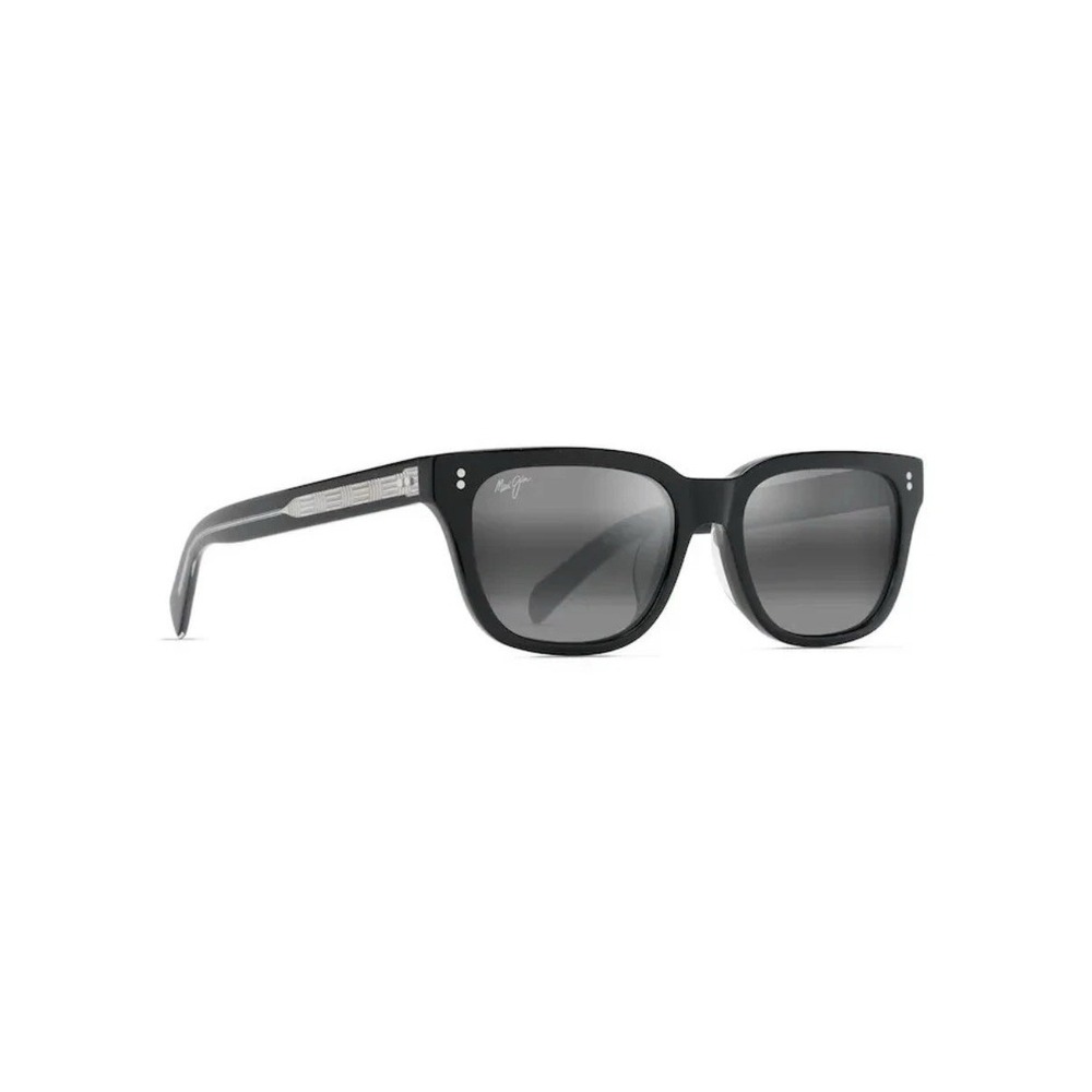 Maui Jim Likeke Black Crystal w/Silver Arrow NEW Glass Sunglasses 894-02 $369